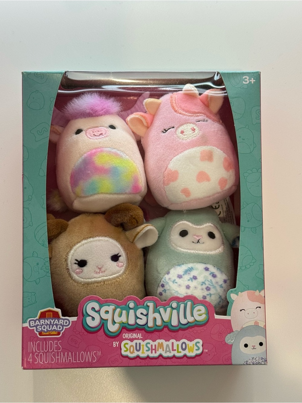 Barnyard Squad Squishville Set of 4 2” Squishmallows BNIB VHTF UK EXCLUSIVE